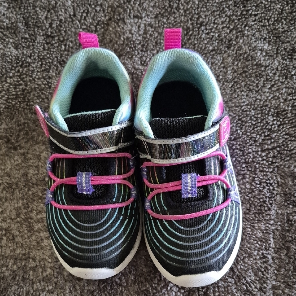 Athletic Works Kids' Black and Purple Sneakers